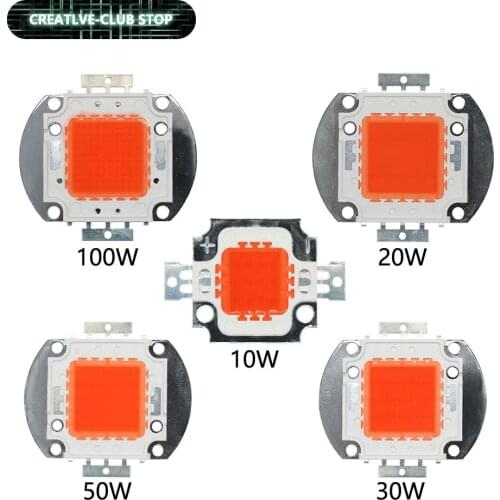30MIL Plant Grow LED High Power LED Chip Full Spectrum Grow 380-840NM 1W 3W 10W 20W 30W 50W 100W DIY Light Plant Lamp Bead