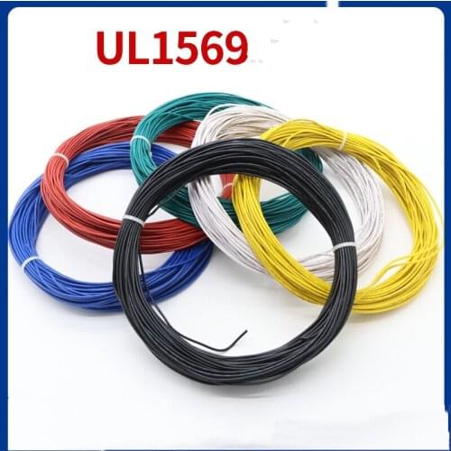 UL1569 PVC Electronic Wire 18 20 22 24 26 28AWG Tinned Copper Electrical Equipment Cable 1Meter