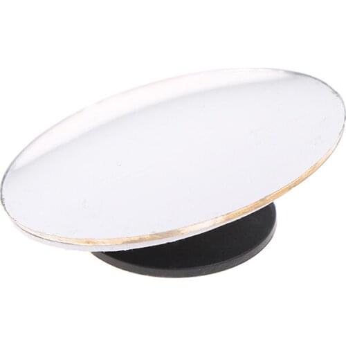 2pcs Car 360 Degree Framless Blind Spot Mirror Wide Angle Round Convex Mirror Small Round Side Blindspot Rearview Parking Mirror