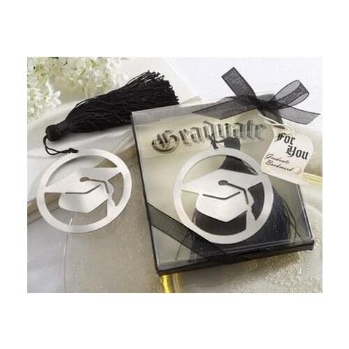 20pcs graduation cap bookmark with Elegant black tassel graduate party and gifts party souvenirs gifts for guests