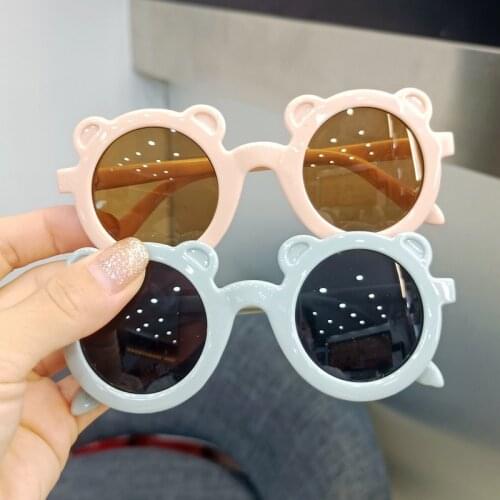 2021 Metal Black Round Kids Sunglasses Brand little girl/boy Baby Child Glasses goggles oculos UV400 Small face