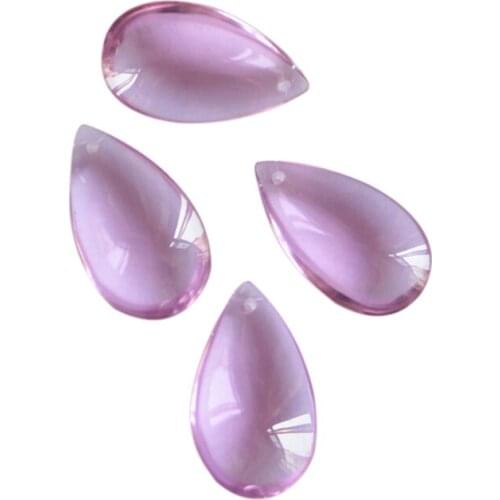 30pcs/Lot Lilac Color , 50mm Pear Shape/Tear Drop, Crystal Curtain Pendant For DIY Curtain,Chandelier Parts
