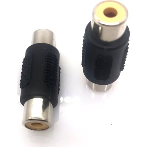 5 Pcs RCA Female to RCA Female Audio Video Cable Jack Plug Adapter Connector Plastic Housing Stereo Audio Horn Plug Channel Dual