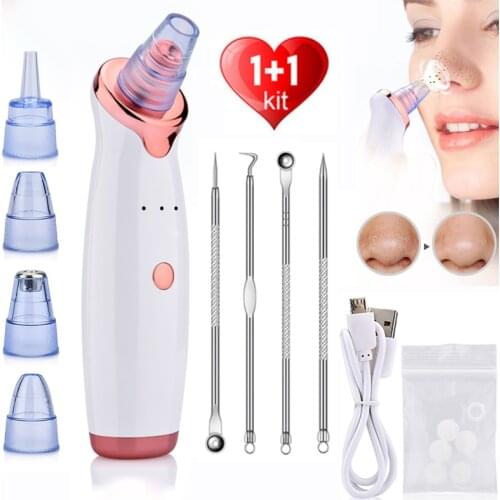 Blackhead Remover Face Deep Nose Cleaner T Zone Pore Acne Pimple Removal Vacuum Suction Facial Diamond Beauty Cleaner Machine