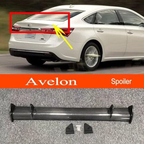 Avelon 2013-2016 Real Carbon Fiber GT-style Car-styling Sporty Rear Trunk Wing Spoiler for Toyota Avelon 2013-2016 Sedan