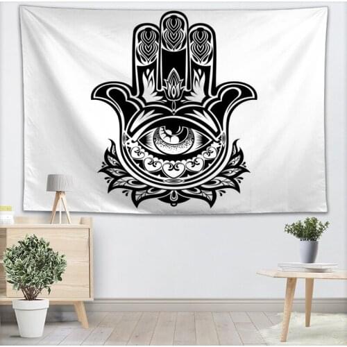 Custom Hamsa Pattern tapestry wall hanging tapestry home decoration rectangle bedroom wall art tapestry 140X250cm
