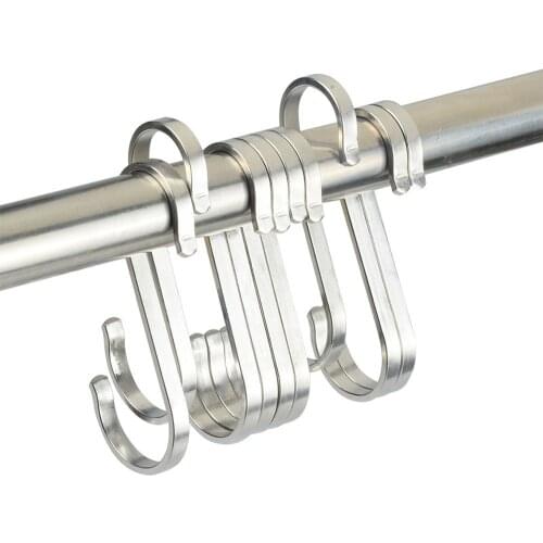 Stainless Steel S Hooks Pot Clasp Rack Hanging Hook Holders Organizer Kitchen Essential Clothes Pan Hanger Home Accessories News