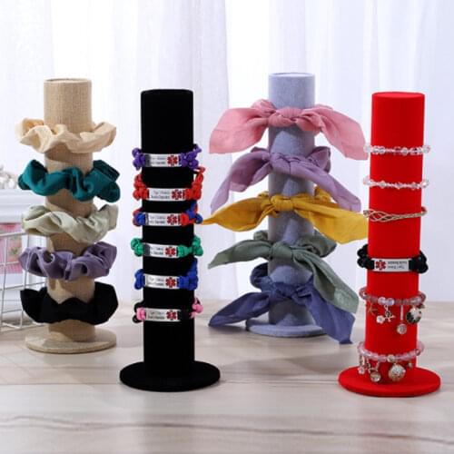 New Watch/Earring/Bracelet/Necklace/Jewelry Rack Velvet Jewelry Stand Rack Bangle Wrist Watch Hair Hoop Display Holder Organizer