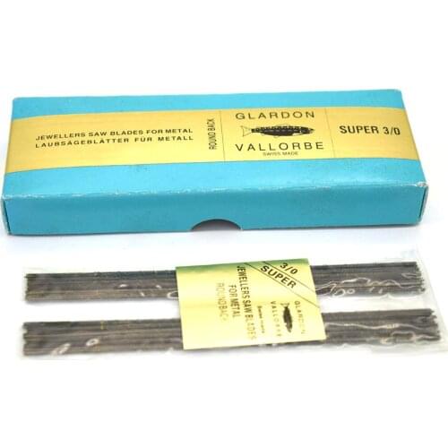 144Pcs Glardon Vallorbe Sawblades Jewelry Saw Blades for Jewelers Goldsmiths Silversmiths