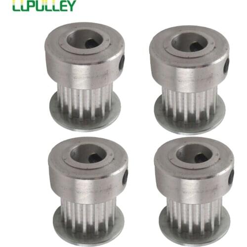 LUPULLEY 4PCS 3M 18T Timing Pulley 11mm Belt Width 5mm/6mm/6.35mm/7mm/8mm/10mm Bore Timing Belt Pulley Used on Laser Machine