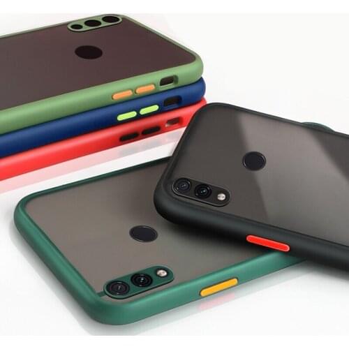 For Xiaomi Redmi Note 7 8 Pro Case Matte Translucent Bumper Phone Cases for Redmi 9A 9C Back Cover