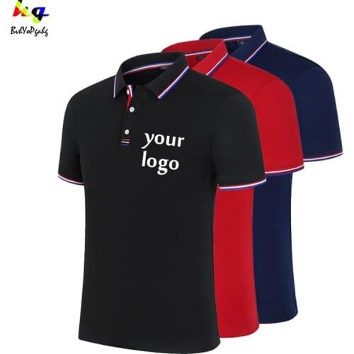 Design/Printing Logo Polo Shirt Printing Picture Text Mens and Womens Casual Short Sleeve Polo Shirt