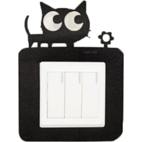 2021 New Cat Switch Wall Sticker cutter Cutting Die Mold Diy Scrapbook Decoration Wooden Knife Mould Suitable For Fustelle