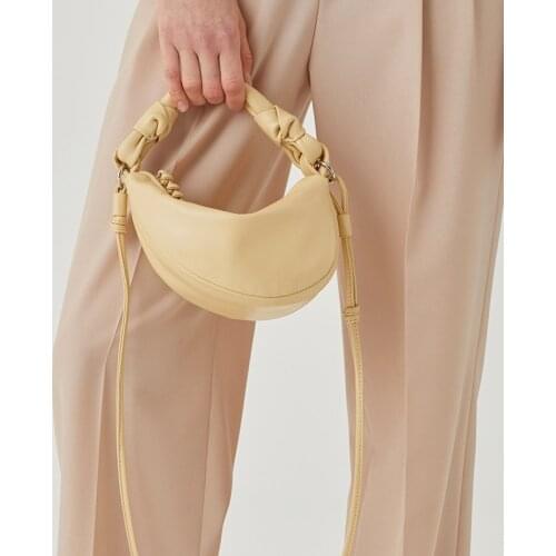 2021 New Womens Bag Solid Color Leisure Saddle Bag Pu Diagonal Bag Fashion Easy Matching Lady luxury Handbags women bags Purses