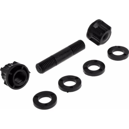 One Set Black Plastic Searchcoil Screw and Washers Metal Detector Accessories