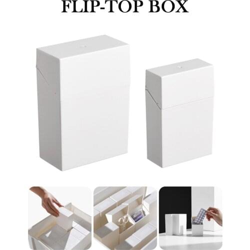 Office Organizer Container for Accessories Pens Holder Cosmetics Organizer for Home Office Desktop Flip Top Storage Box