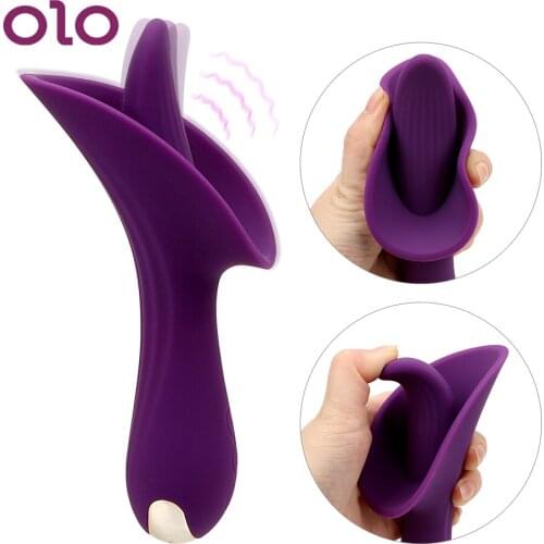 OLO Oral Sex Massager Erotic Clitoris Stimulator Female Masturbator Tongue Vibrator Sex Toys for Women Adult Sex Products
