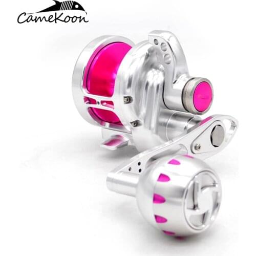 CAMEKOON All Metal Jigging Reel 9+2BB Gear Ratio 4.9:1 Drag 35kg Baitcasting Fishing Wheel Left Right Hand Trolling Fishing Coil