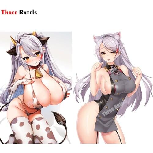 Three Ratels B225 Prinz Eugen Azur Lane Sexy Attractive Girl Sticker For Bedroom Wall &Toilet Mirror Decor Waterproof Decals
