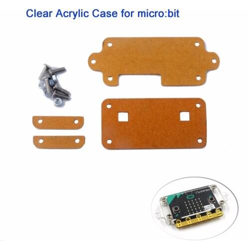 Transparent Clear Acrylic Case Box Shell Enclosure Housing for BBC Micro:bit microbit for Kids Education FZ3241