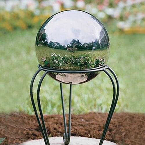Stainless Steel Garden Globe Hollow Ball Decorative Metal Ball Fashionable Garden Gaze Ball Suitable For Pond Garden Terrace