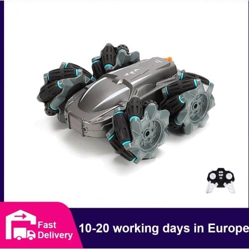 RC Stunt Car 4WD Off Road Remote Contro Car 2.4Ghz High Speed Racing Car with LED Lights 360° Rotation 180° Flip Drift Toy Car