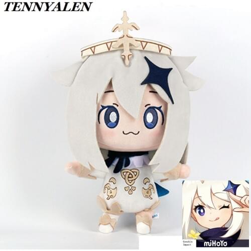 Genshin Impact Cosplay Props Game Project NPC Paimon Doll PP Cotton Plush Toys Anime Accessories 2021 Kids Gift Emergency Food