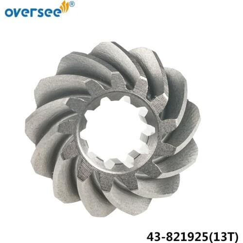 43-821925 Pinion For Mercury Outboard Motor Parts 8, 9.9, 10, 13.5, 15 HP 43-821925 Outside 13T ;Inside 10T; 821925