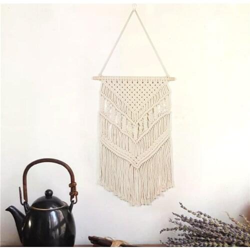 Nordic Macrame Wall Hanging Home Decoration Small Tapestry Boho Wedding Farmhouse Childrens Room Headboard Photo Props Decor