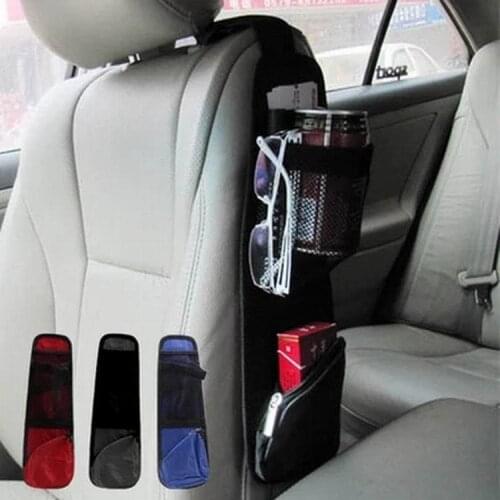 Folding Car Seat Mesh Storage Bag Multi Pocket Organizer Accessories Hanger Bag For Auto Capacity Storage Pouch 3 Colors 37x13cm
