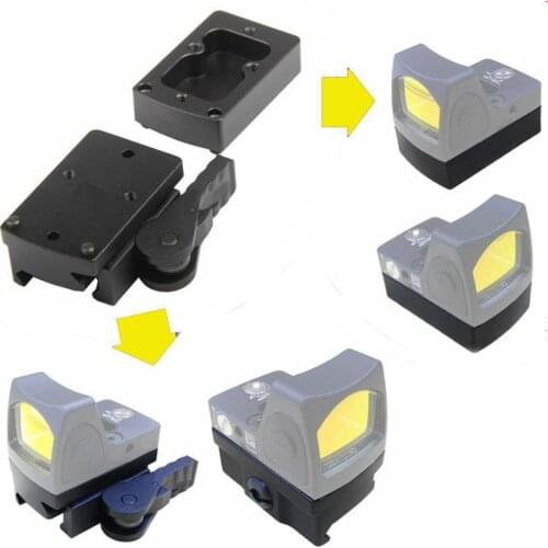 Tactical RMR Red Dot Sight Scope Mount QD Quick Release Detach Base Adapter For 20MM Weaver Rail Airsoft G17 Hunting Accessories