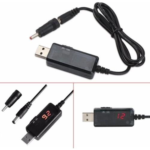 USB Boost Converter DC 5V To 9V 12V USB Step UP Module USB Converter Booster Mobile Power Boost Cable 3.5x1.35mm LED Display