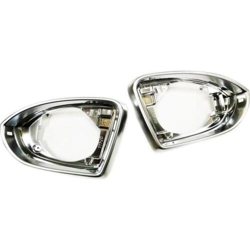 High Quality Matt Chrome Side Wing Mirror Trim Pair For VW Golf MK7 free shipping