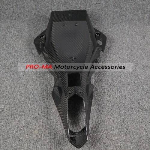 Motorcycle taillight taill seat bracket in carbon fiber For Yamaha YZF-R6 2017 2018 2019 2020 Twill Glossy Weave