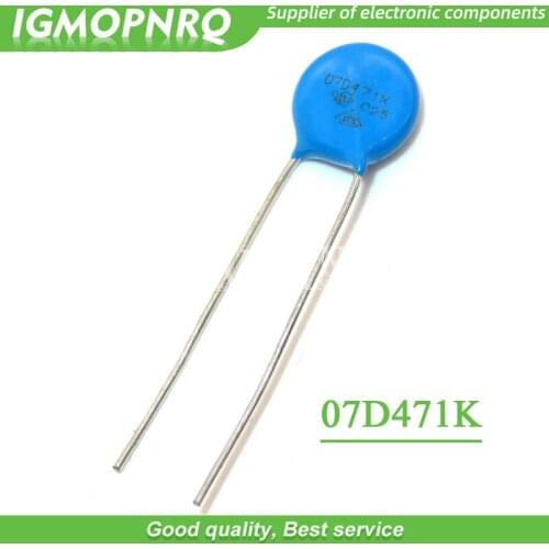 20pcs varistor 07D471K 470V piezoresistor 7D471K 7D471