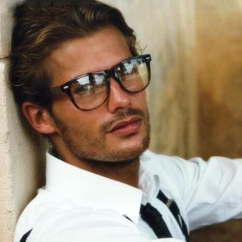 2020 Fake Glasses New Design Crystal Clear Frame Transparent Frame Eyeglasses Square Eye Spectacle Clear Lens