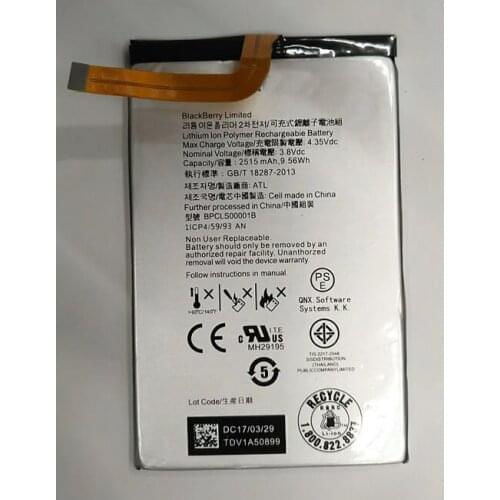 2515mAh BPCLS00001B Battery 3.8V for BlackBerry Q20 Cell Phone
