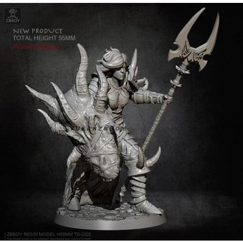 55mm Resin model Kits Dragon Slaughter figure self-assembled TD-2328