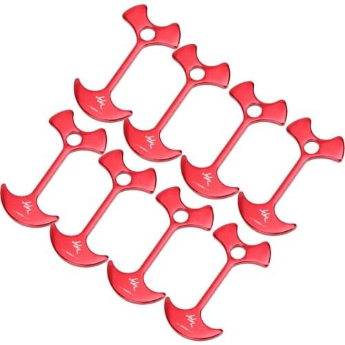 8pcs Floor Nail Fiestas Camping Wedding Tent Peg Carpas Path Deck Camp Wind Rope Chains Aluminum Linked Herringbone Nails