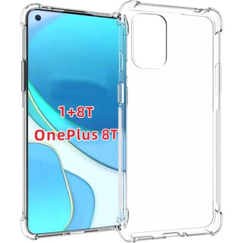 Crystal Clear Reinforced Corners TPU Shock Absorption and Anti-Scratch Cover case for oneplus 8T 1+8T