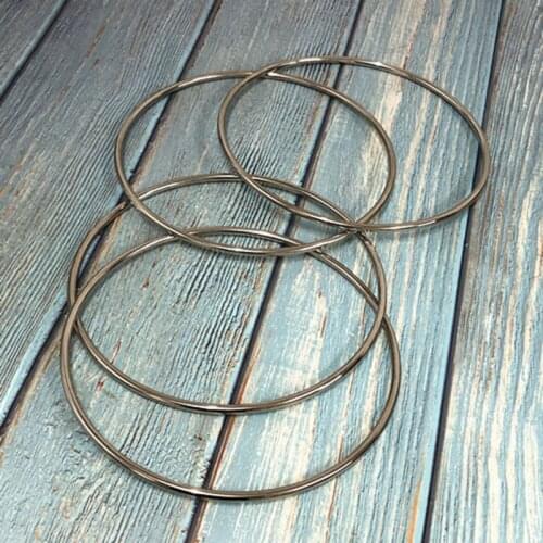 Deluxe 8.7" Linking Rings (Set of 4, Chrome) Magic Tricks Four Linking Rings Magia Magicians Stage Illusion Gimmick Prop Fun
