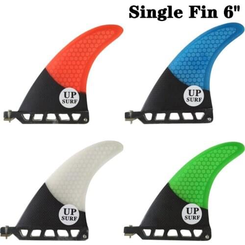 Surfboard Longboard Fins Surfboard Single Fin 6" Surf White Color Surfing Fin 6 Length Free Shipping