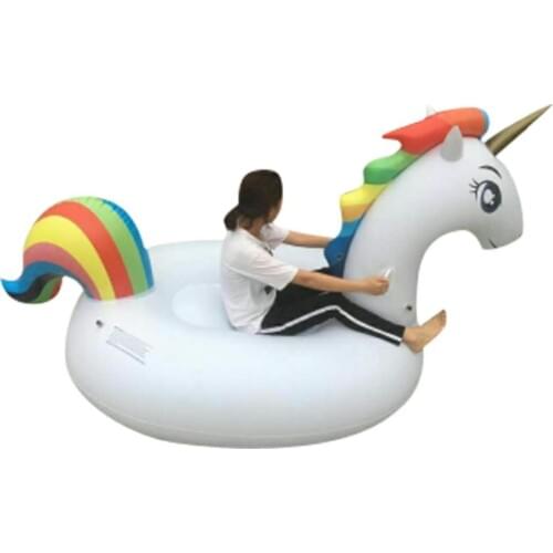 Giant 200CM Inflatable Unicorn Pool Float Swim Ring Pegasus Floating Swim Float Gonflable Piscina Boias Child&Adult Water Toys