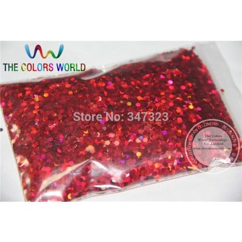 2MM Holographic Red Color Glitter Sprinkling Sequins for nail art and other DIY accessories