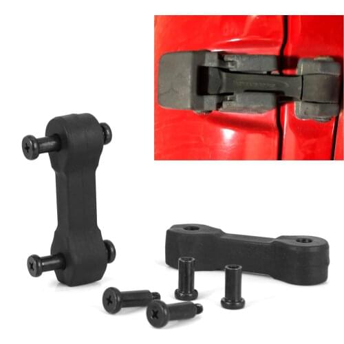 2Pcs Black Hood Latch Kit Hood Bonnet Locking Latch Accessory Modified Parts For Jeep Wrangler JK 2007-2017