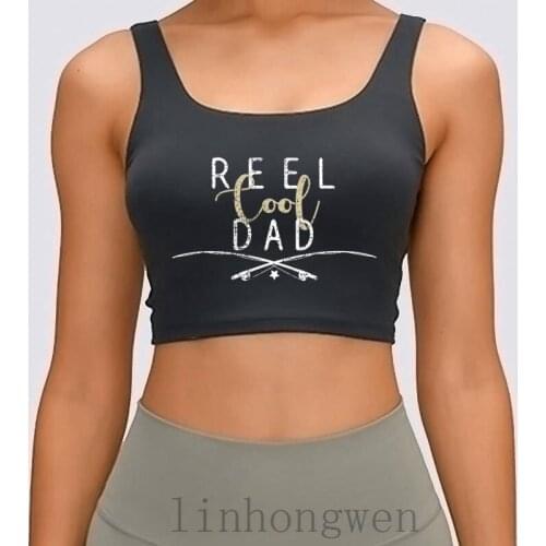 Fishing Father Fathers Day Fishing Rods Women Tank Top Gift Printing Letters Male Summer Comical Euro Size S-XL Crop Top