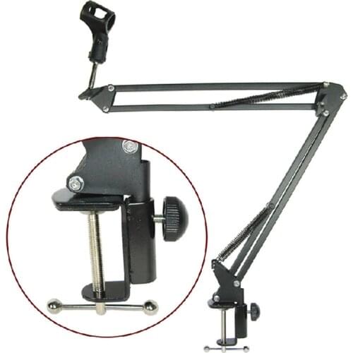 Mic Arm Stand Microphone Suspension Boom Scissor Holder For Studio Broadcast PN-M28
