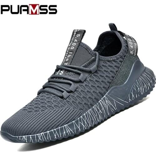 2021 New Mens Sneakers Summer Breathable Men Running Shoes Fabric Light No-slip Comfortable Outdoor Walking Footwear