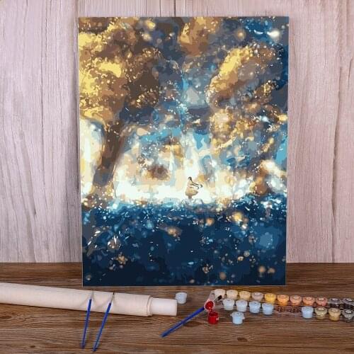 Landscape Fantasy Cartoon Coloring By Numbers Painting Kit Acrylic Paints 40*50 Picture By Numbers Photo Home Handicraft