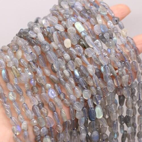 Irregular Labradorite Beads Natural Gem Stone Loose Beads 14'' for Jewelry Making DIY Bracelet Necklace Accessories Wholesale